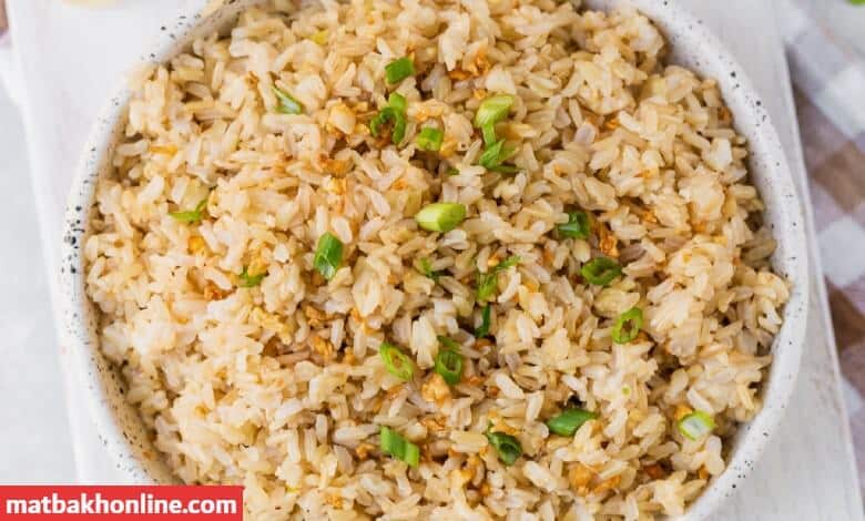 طريقة عمل الأرز بالزبدة والثوم