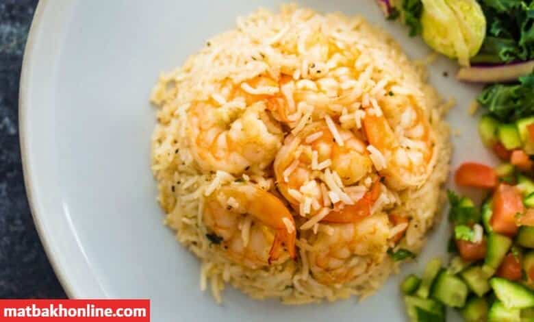طريقة عمل الأرز بالجمبري في 15 دقيقة 4