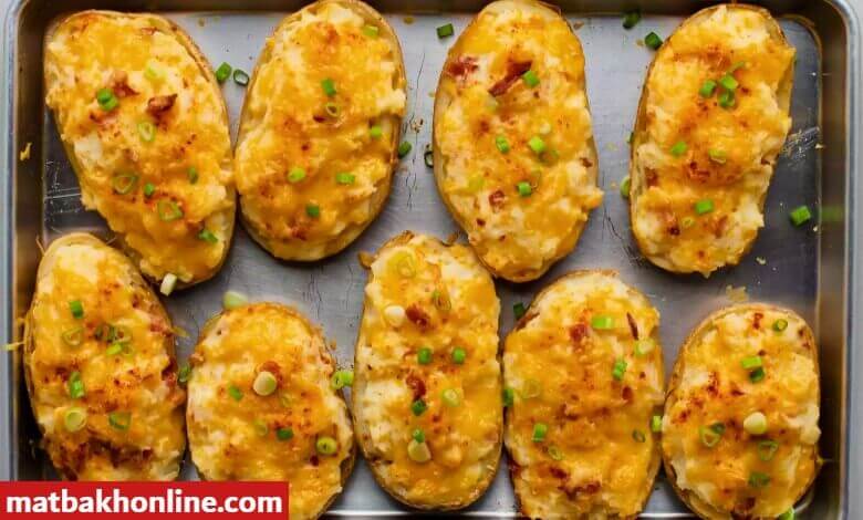 طريقة عمل بطاطس محشية بالجبن الشيدر في الفرن بالصور 18